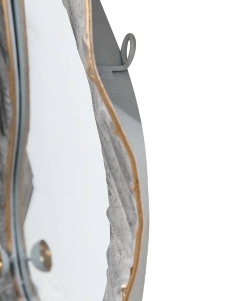 Wandspiegel LINAS goud - grijs - glas - 51 x 67 x 7 cm