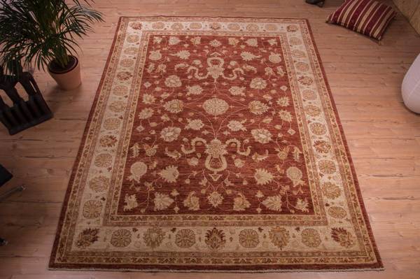 Orientteppich Oriental Orange - Wolle - 208 x 1 x 276 cm