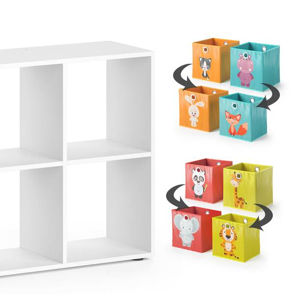 Kinderregal Scutum 37030 Weiß - Holzwerkstoff - 143 x 72 x 29 cm