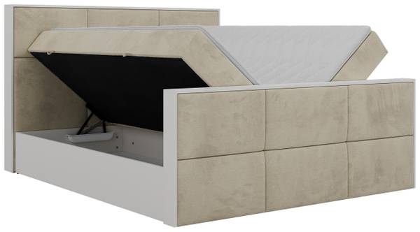 Boxbett DELVIT DUO Beige - Breite: 144 cm - H3