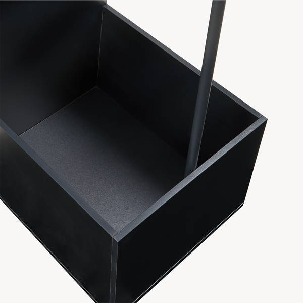 Miroir porte-manteau Saden Noir