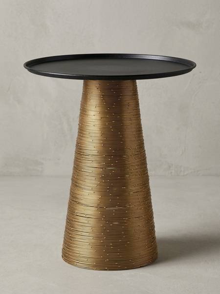 Beistelltisch USSITA Schwarz - Metall - 40 x 45 x 40 cm