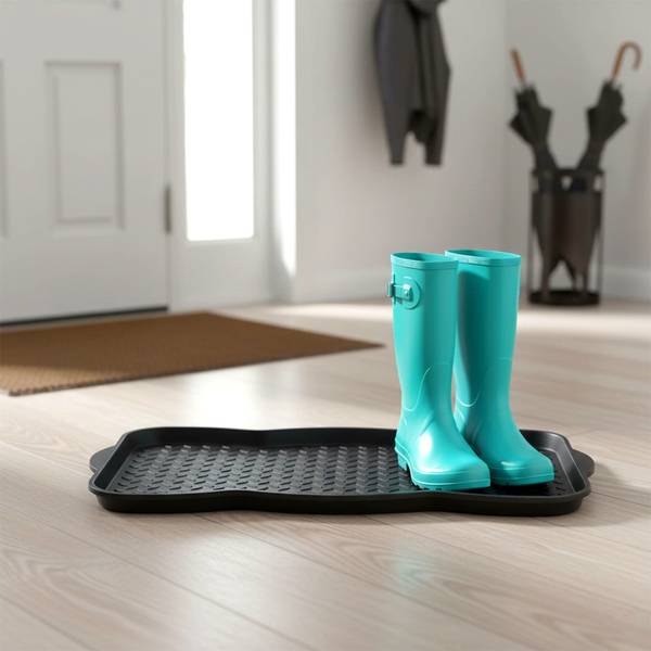 Schuhmatte 566025 Schwarz - Kunststoff - 38 x 4 x 73 cm
