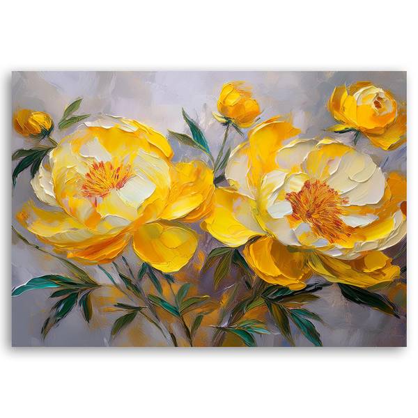 Tableau déco Pivoine Fleur Nature 100 x 70 cm
