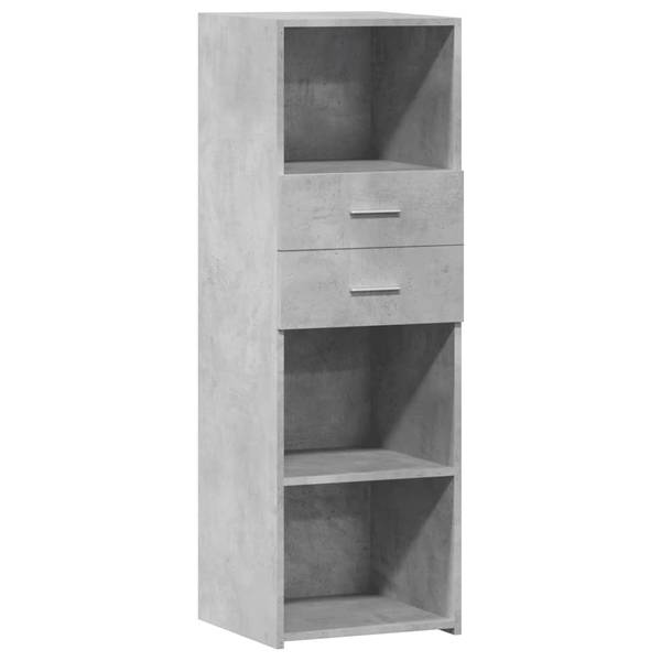Highboard DE1373 Grau - Holzwerkstoff - 40 x 124 x 43 cm