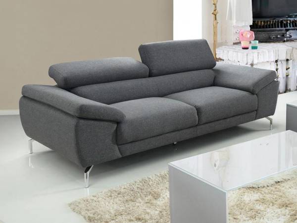 Sofa GRETEL Grau - Textil - 109 x 73 x 216 cm
