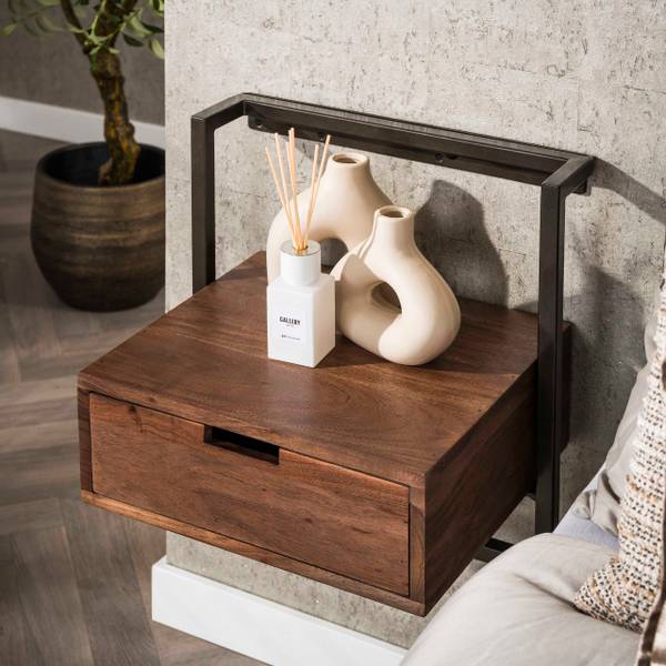 Nachttisch AIR Braun - Holzwerkstoff - 44 x 45 x 35 cm