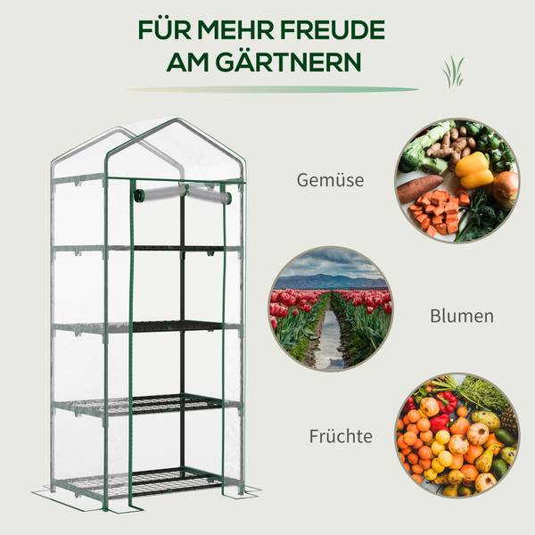 Foliengewächshaus 845-228V03 Kunststoff - 50 x 160 x 70 cm