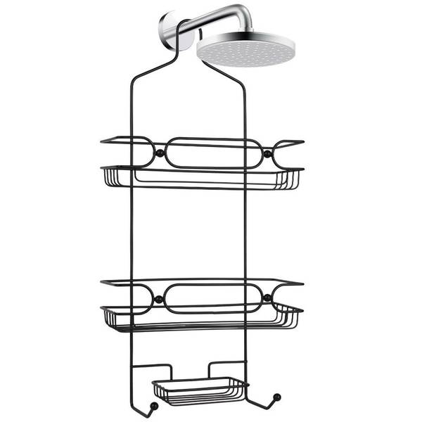 Duschregal 569277 Schwarz - Metall - 13 x 61 x 29 cm