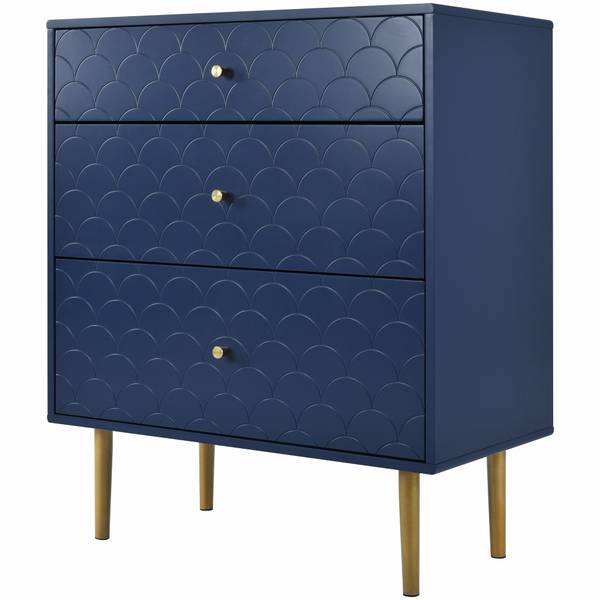 Sideboard Kaugzun Blau - Holzwerkstoff - 40 x 80 x 70 cm