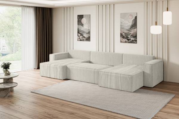 Wohnlandschaft CELTIC-XLU Hellgrau