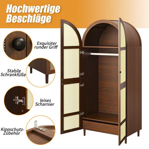Kleiderschrank Coeus Ⅳ Holz