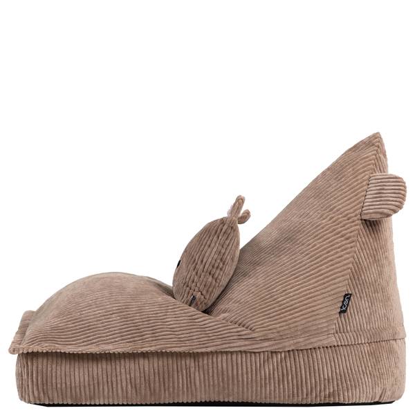 Kindersitzsack mit Kissen Bär Braun