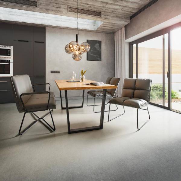 Relaxsessel ELEINA Grau - Kunstleder - 71 x 82 x 70 cm