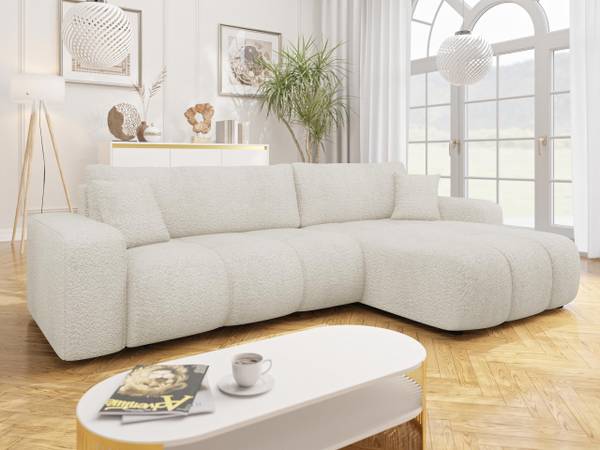 Ecksofa Furyn Maxi Boucle Ecru
