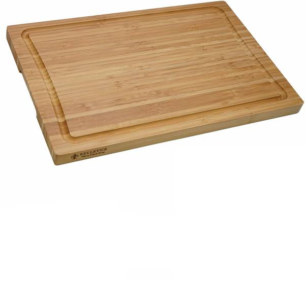 Bambus Schneidebrett Bellevue Braun - Holz teilmassiv - 26 x 2 x 40 cm