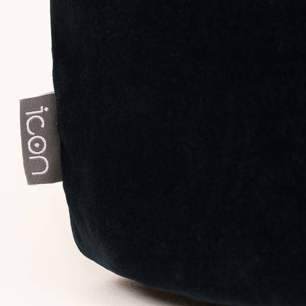 Sitzpuff Runder  Milano Blau - Cord - 55 x 35 x 55 cm