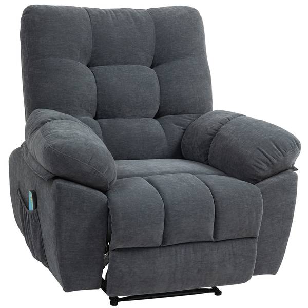 Massagesessel 700-179V90CG Grau - Textil - 100 x 107 x 102 cm