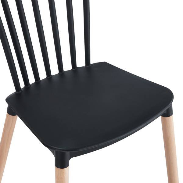 Esszimmerstuhl RAVI (4er-Set) Schwarz
