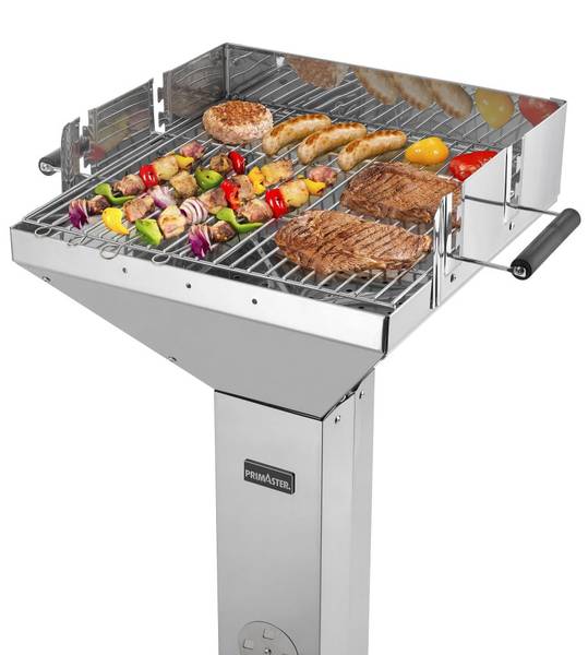 Trichtergrill DALTON Silber - Metall - 63 x 91 x 48 cm