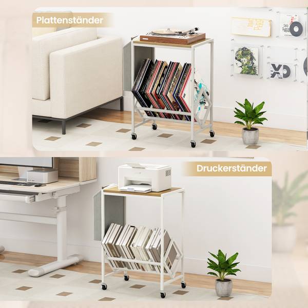 Schallplattenregal VH35524 Weiß