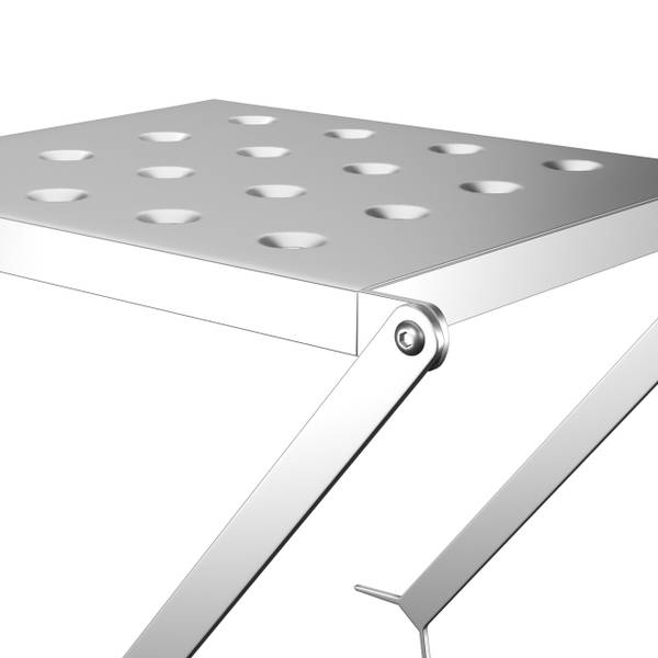 Plateau Altura grijs - metaal - 34 x 33 x 28 cm