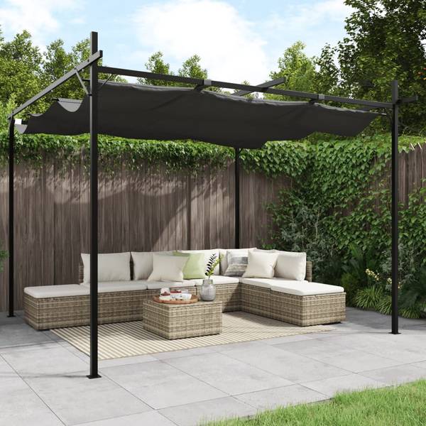Pergola 3033358 Anthracite - Profondeur : 295 cm
