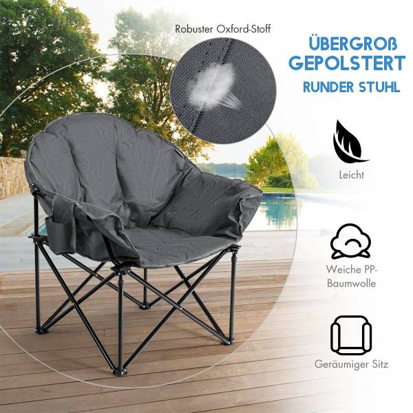 Klappbarer Campingtisch OP70502GR Grau