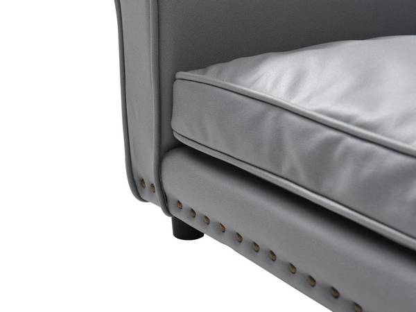 Sofa für Haustiere GALIAMA Grau - Kunstleder - 65 x 42 x 94 cm