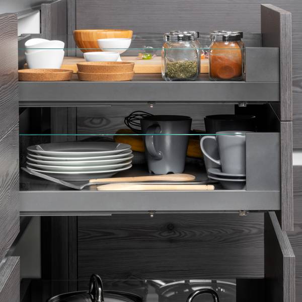 Schublade Vertex 3130035 Grau - Metall - 17 x 6 x 48 cm