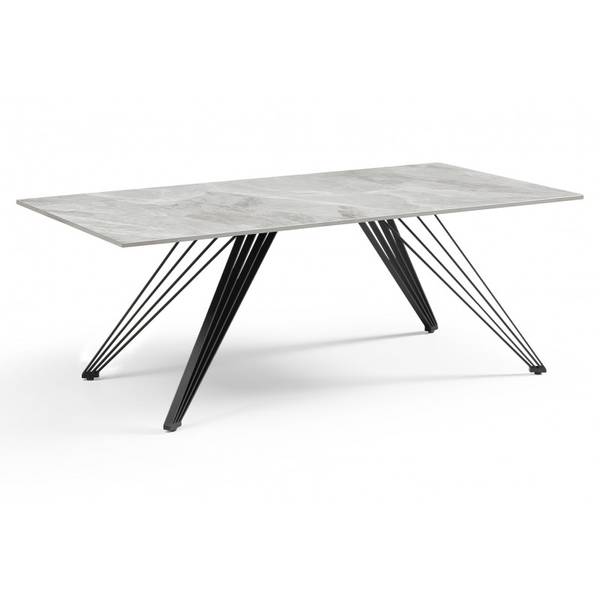 Table basse céramique DAKOTA 01 Gris - Céramique - 120 x 45 x 60 cm