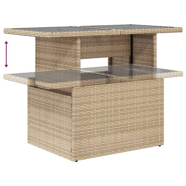 Salon de jardin 3036660 (lot de 6) Beige - Crème