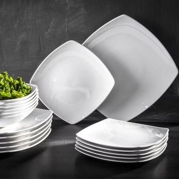 Teller-Set Speiseteller 6-tlg Weiß