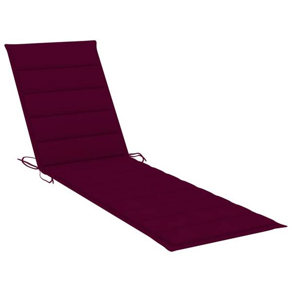 Zonnestoel 3007889-1 geel - teakhout - 59 x 35 x 195 cm