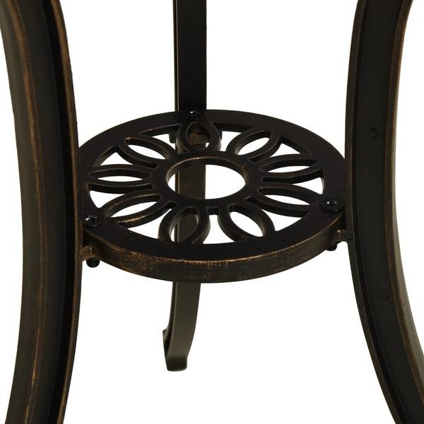 Table de jardin 3006375 Marron - Aluminium - 62 x 65 x 62 cm