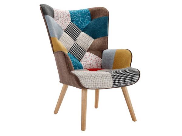 Sessel mit gerader Rückenlehne VATELY Multicolor