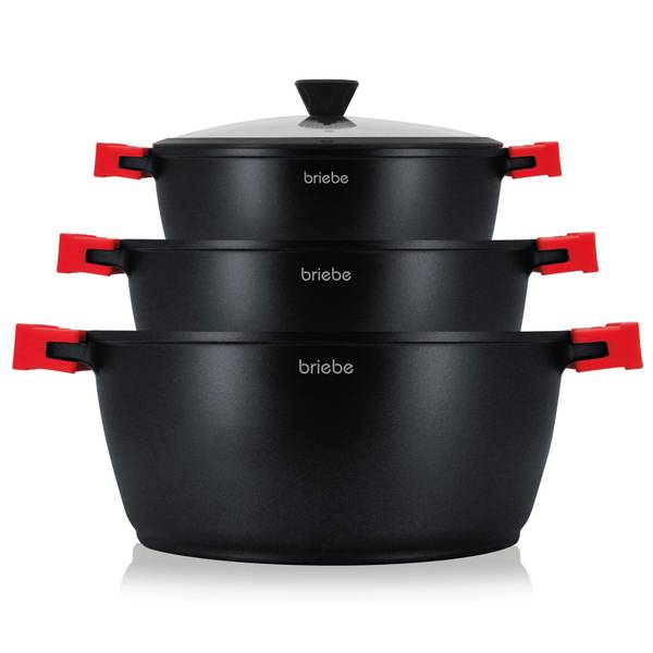 Batterie de Cuisine BLACKT3 6 Pièces Nombre de pièces dans le lot : 6
