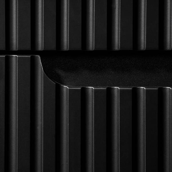 Doppelwaschtisch NEWPORT-56-83 Schwarz - Holzwerkstoff - 120 x 72 x 40 cm