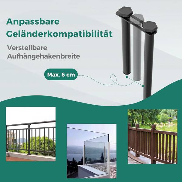 Klapptisch VH33855PWDE Schwarz - Metall - 51 x 51 x 61 cm