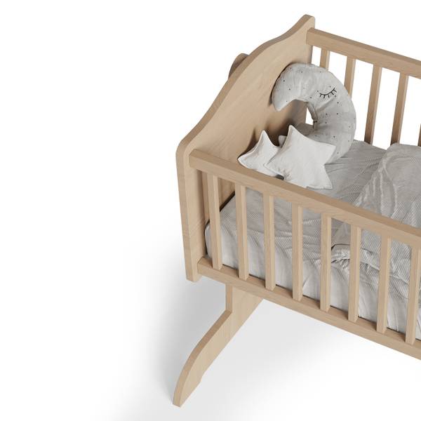 Stubenbett Kozy Kiefer Massiv - 90 x 50 cm - Braun