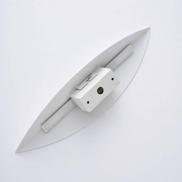 Wandleuchte Moana Weiß - Metall - 10 x 40 x 10 cm