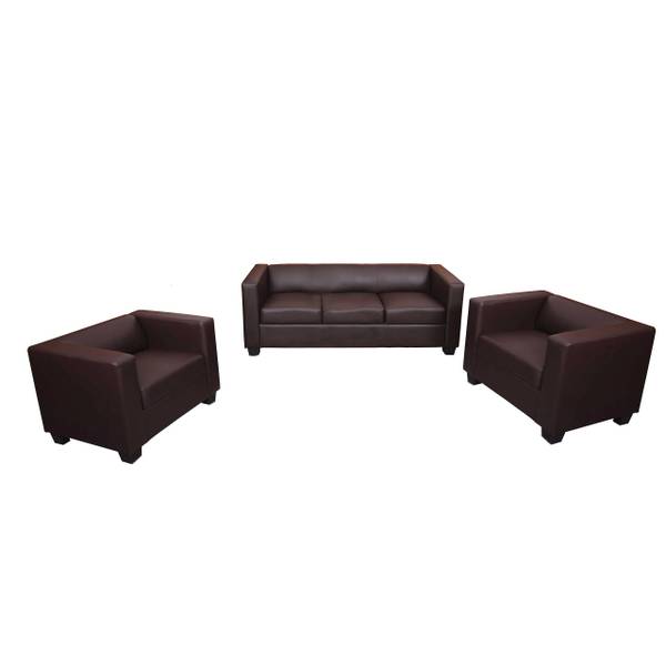 Sofagarnitur Lille (3-teilig) Dunkelbraun