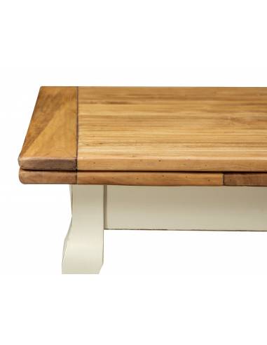 Esstisch Ausziehbar 120x80cm Braun - Weiß - Linde - 80 x 80 x 120 cm