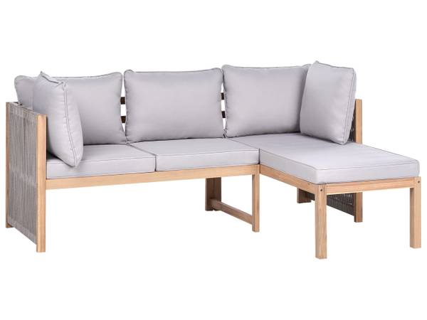 Set de jardin ARABBA Marron - Gris - Bambou - 111 x 82 x 111 cm