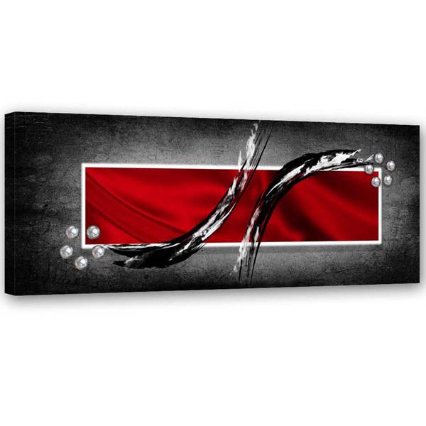 Wandbild abstraktion rechteck 120 x 40 cm