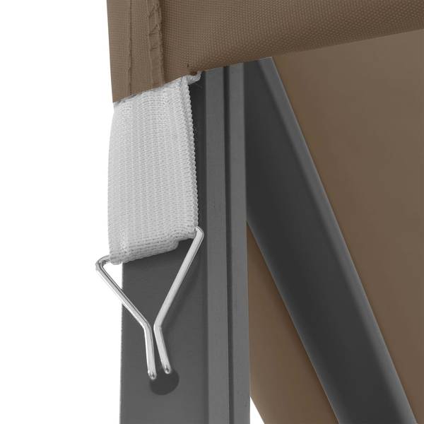 Gartenpavillon 3007852 Grau - Polyester - Stahl - 300 x 260 x 300 cm