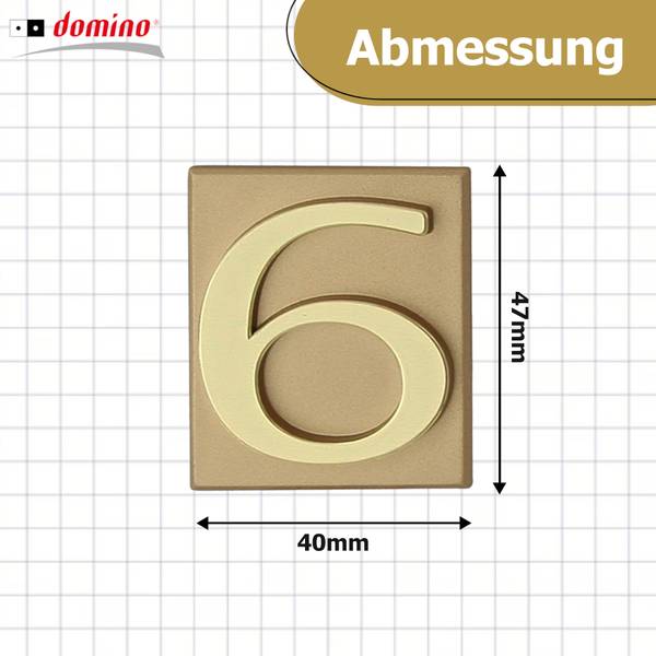 Hausnummer ZNAL Gold - Kunststoff - 40 x 47 x 1 cm