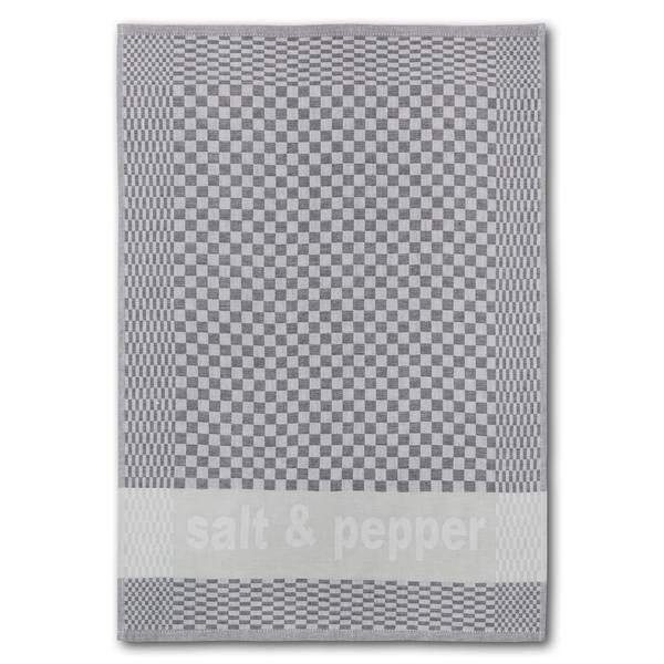 Geschirrtuchset Salt & Pepper Grau - Baumwollstoff - 50 x 1 x 70 cm