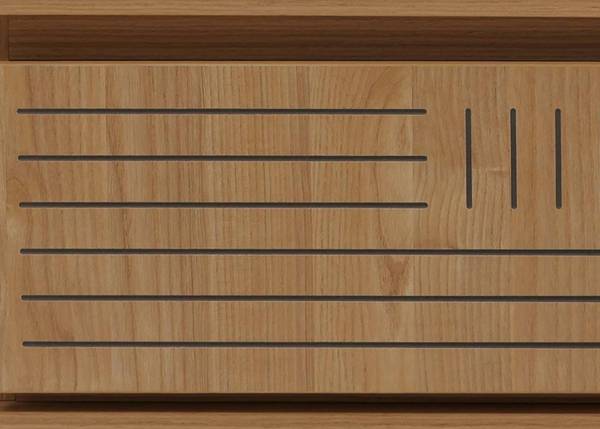 Couchtisch O33 Beige - Holzwerkstoff - Holz teilmassiv - 120 x 40 x 60 cm