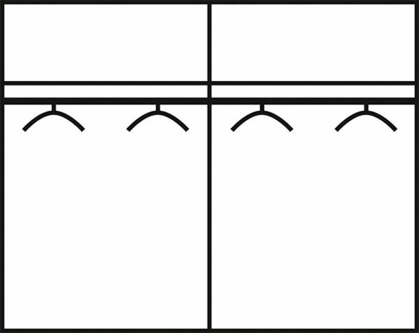 Schwebetürenschrank EASY PLUS Grau - Weiß - Stahl - 225 x 210 x 65 cm